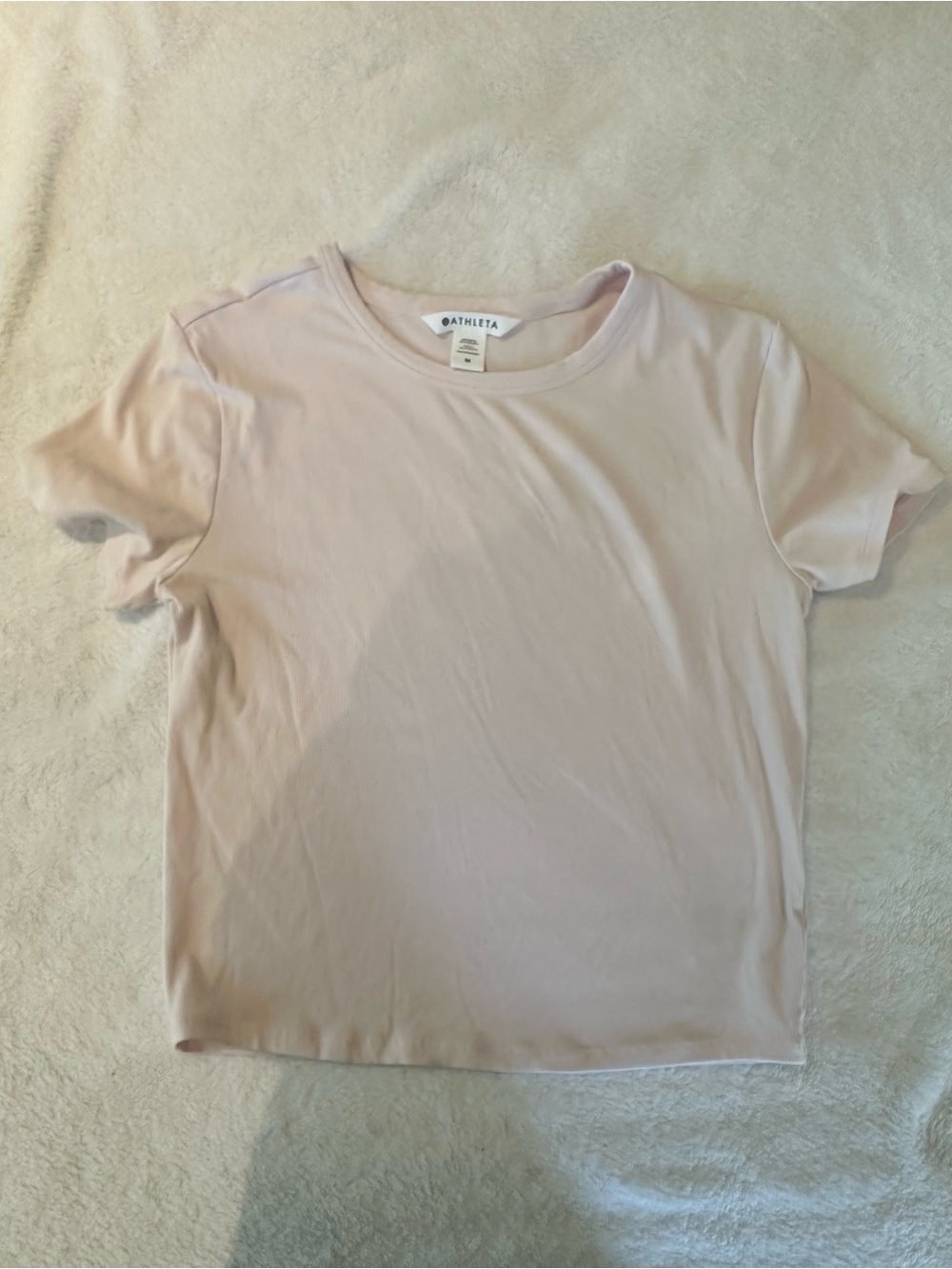 Athleta - women’s M - baby pink baby tee